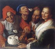 CAMPI, Vincenzo The Ricotta-eaters Sweden oil painting reproduction